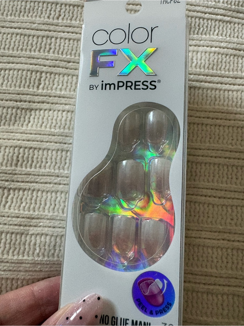 imPRESS Color FX Holographic Press-On Nails - Iridescent Ombre